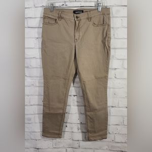 Express Women's Khaki Stretch Skinny Trousers